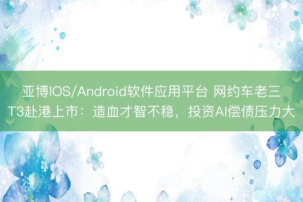 亚博IOS/Android软件应用平台 网约车老三T3赴港上市：造血才智不稳，投资AI偿债压力大