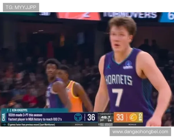 克尼佩尔半场表现亮眼9投5中贡献12分2板4助攻三分球命中率高达50