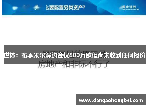 世体：布季米尔解约金仅800万欧但尚未收到任何报价